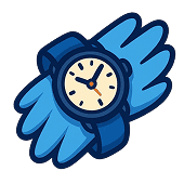 owl's hand with watch